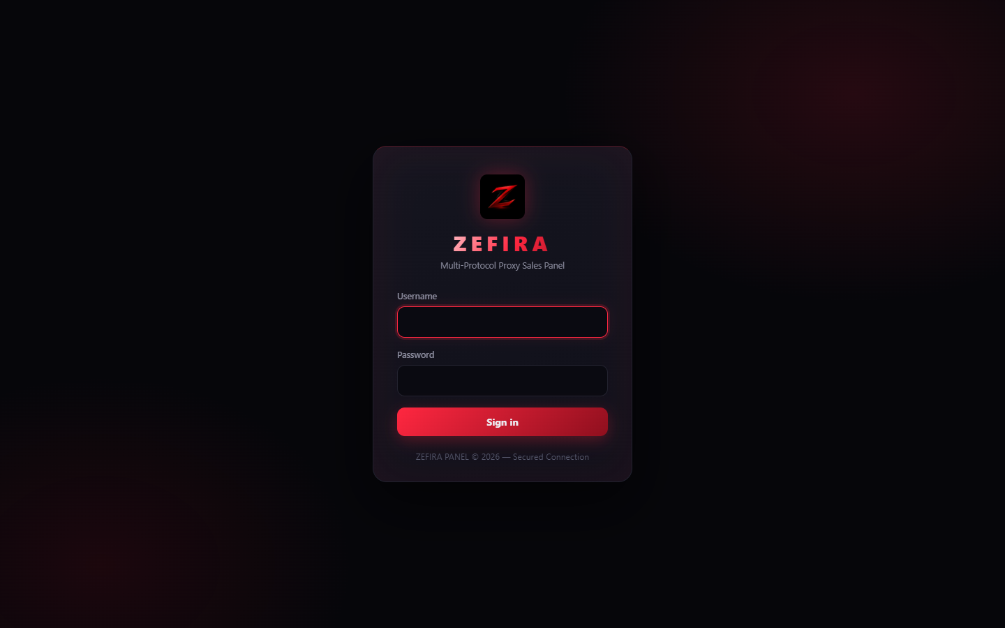 Zefira login
